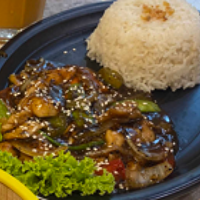 Nasi Ayam Lada Hitam Nasi Ayam Lada Hitam