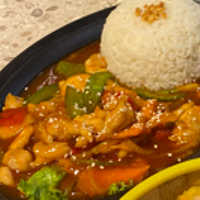 Nasi Ayam Asam Manis Nasi Ayam Asam Manis