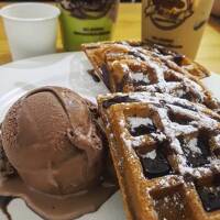 Waffles and Ice Cream Waffles and Ice Cream